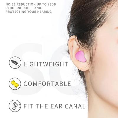 Восковые хлопковые беруши для плавания, беруши для сна, беруши для снижения шума, беруши от храпа, звукоизоляция от шума в самолете, защита слуха, звуконепроницаемые, портативные