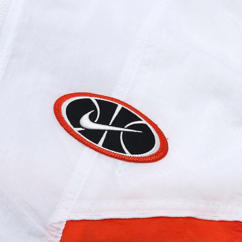 Nike Ретро Вязаная Баскетбольная Куртка Белый/Черный/Командный Оранжевый AV9756-100