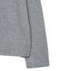 NOIRER Ribbed Henley Neck Long Sleeve T-Shirt (Gray)