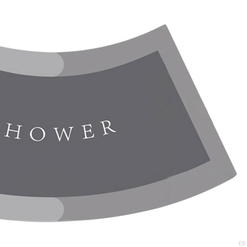 Изогнутый коврик для ванной, нескользящий напольный коврик для ванной для унитаза для квадрантной душевой кабины,