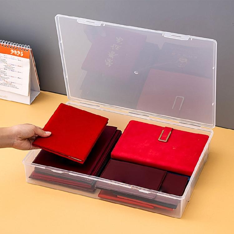 Портативный контейнер для хранения офисных принадлежностей, штабелируемый ящик для документов, влагозащищенный пластиковый контейнер, органайзер для журналов