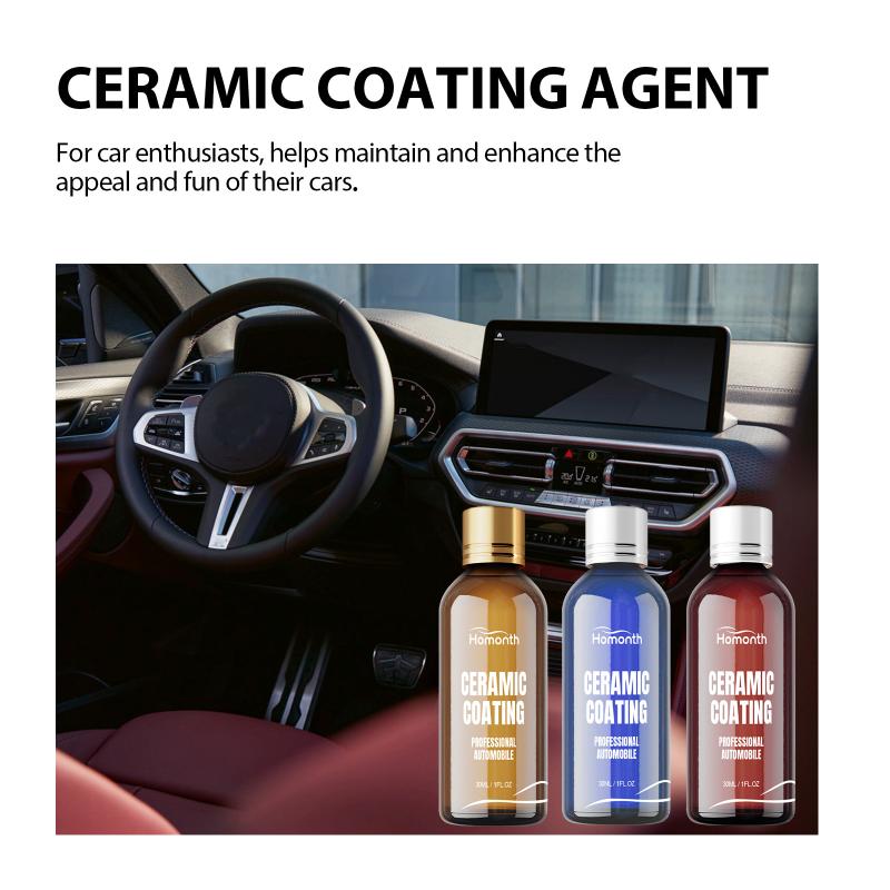 Car Paint Ceramic Coating 30ml Hydrophobic Polish Anti Agent for Garage Detailing Enthusiasts
