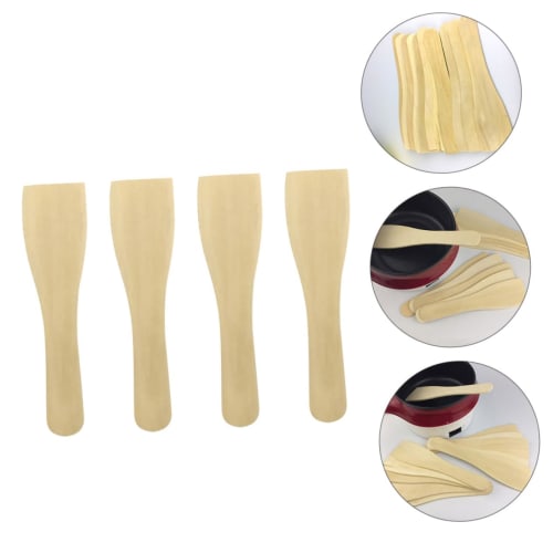 OKUMEYR Wooden Spatula, Cooking Turner, Nonstick Cooking Scoop, Kitchen Accessories