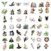 50PCS Forest Witch Stickers Decoration Scrapbooking PVC Sticker Aesthetic Stationery School Supplies for Kids
