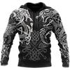 Urban Trend Cosplay Style Men's Hoodie Spring And Autumn High-quality Refined Patterns Viking Myth Totem 3D Print Sweatshirt 4XL