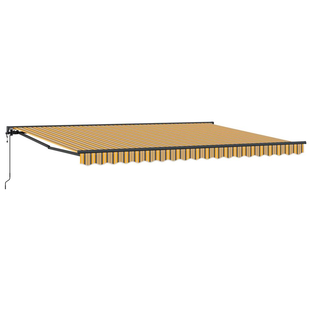 Retractable Awning Frame Yellow and Grey 450 x 300 cm