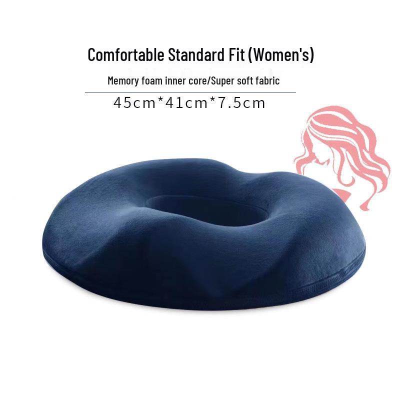 Memory Foam Breathable Cushion for Office Chair and Car - Relieves Long Sitting Discomfort