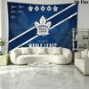 Toronto Maple Leafs Wall Tapestry Aesthetic Wall Hanging Printed Fabric Blanket Decorative Tapestries for Bedroom Living Room Home Decor