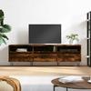 VidaXL TV Cabinet Smoked Oak 150x30x44.5 Cm Engineered Wood 831281