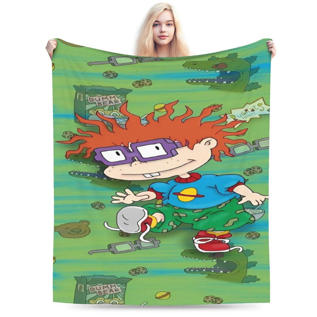 Relax Rugrat Pile Up anime cartoon kids Blanket Merch Sofa Decorative  Throw Blankets Soft Velvet for Travel