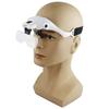 1Pc Head-mounted Magnifying Glass Five Different Magnification Lenses 2 LED Lights Maintenance Inspection