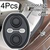 4Pcs/Pack Latch Locks Door Handle Anti Rust Cushion Silicone DIY Car Door Lock Absorber Protective Cover Anti-collision Vehicle