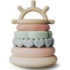 Stacking Tower for Stacking Game, Baby Stacking Toy with Rings, Teething Toy Educational Learning Stacking Ring Toy for Babies, 7-Piece Set