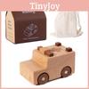 Truck Wooden Fire Excavator Bulldozer Ambulance Model Ornament Children Toy