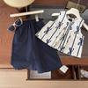 Korean Style Sleeveless Top & Shorts Fashion Set for Girls