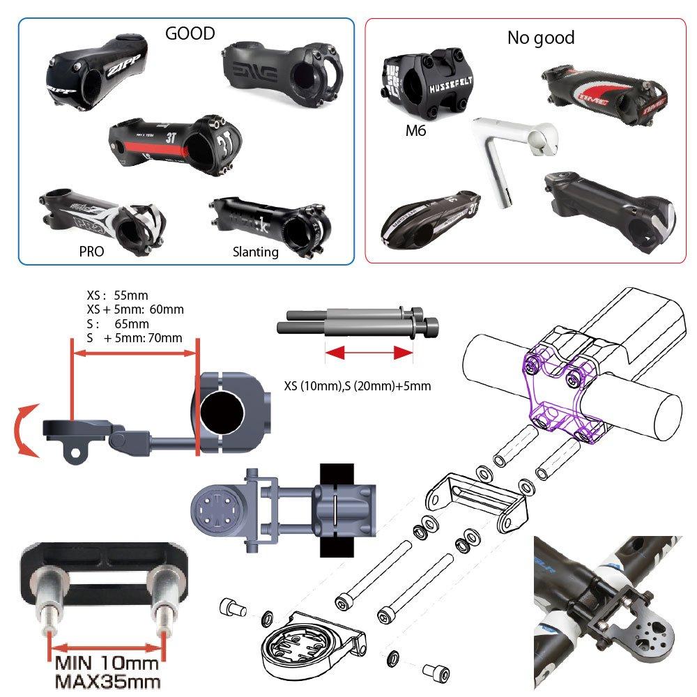 REC Mount Giant Combo Mount, Bolt Clamp Type (with Lower Adapter) [GAT-BOLT17+GP]