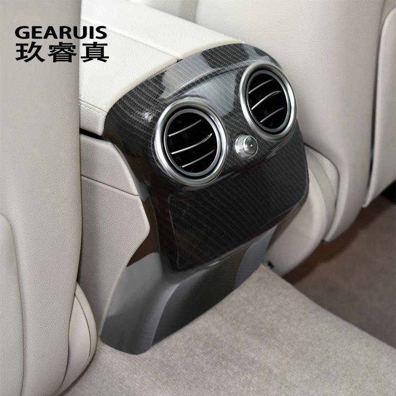 Для Mercedes Benz C Class W205 2015-автомобильный центральный подлокотник, панель заднего воздуховыпускного отверстия, наклейки на рамку, отделка