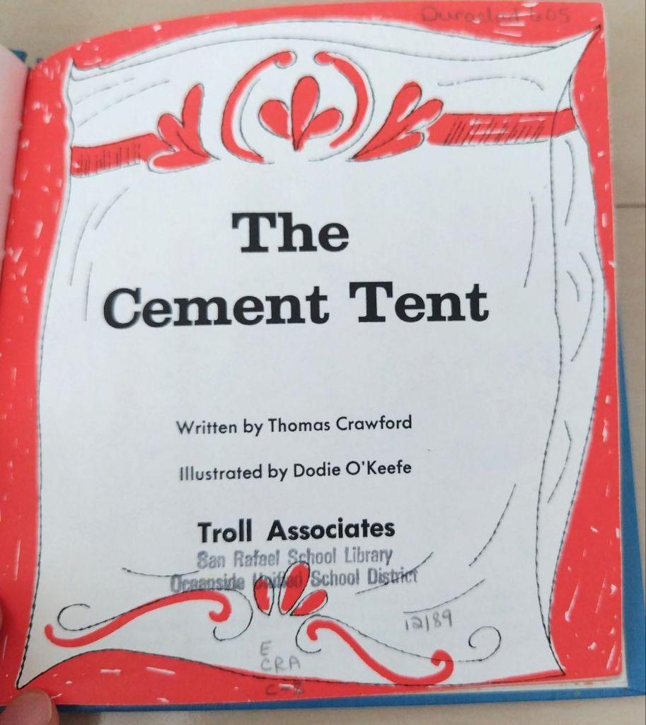 [Б/У] Цементная палатка Винтажная английская иллюстрированная книга