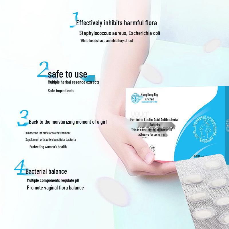 Women's Lactic Acid Intimate Antibacterial Tablets