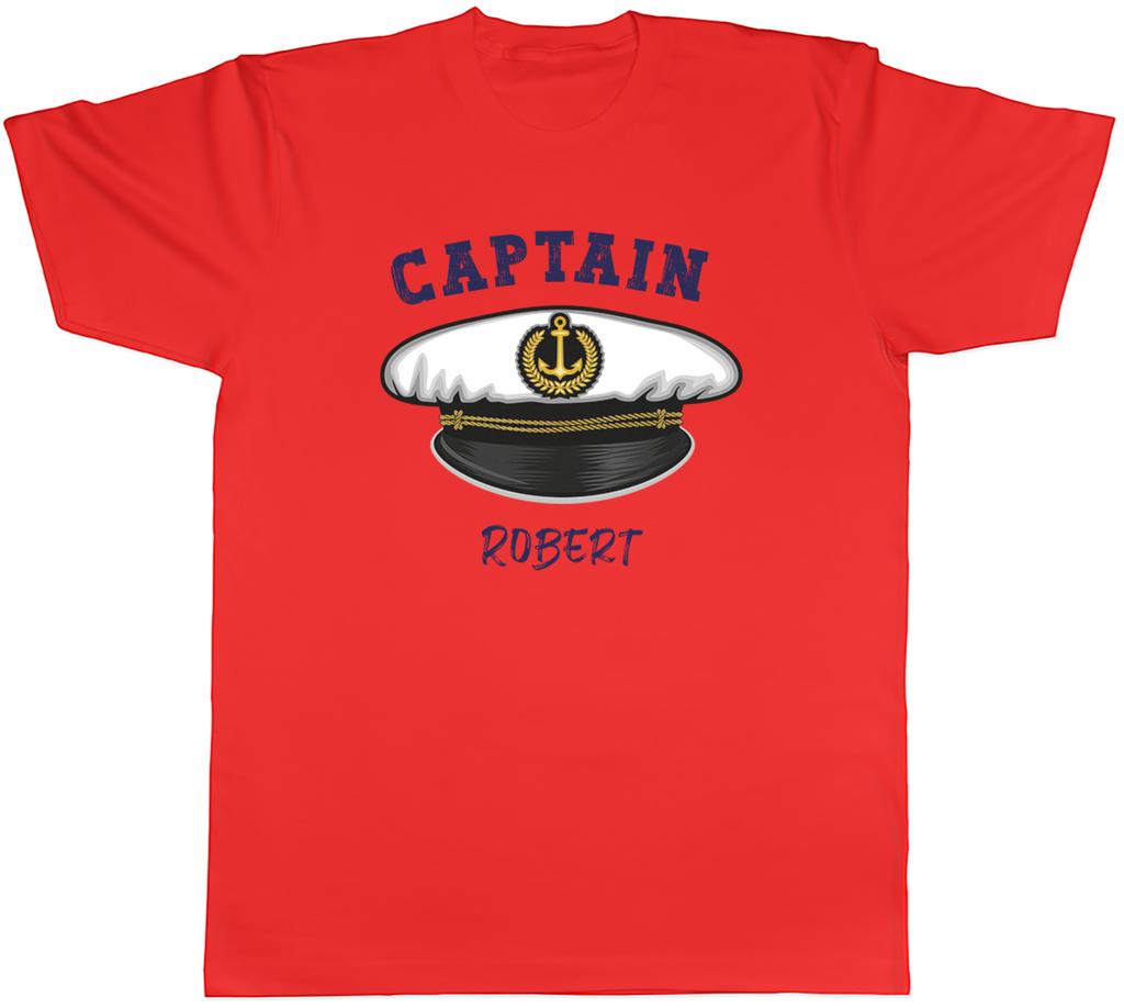 Personalised Captain Unisexs TShirt Sailor Boat Sailing Unisex Tee Gift