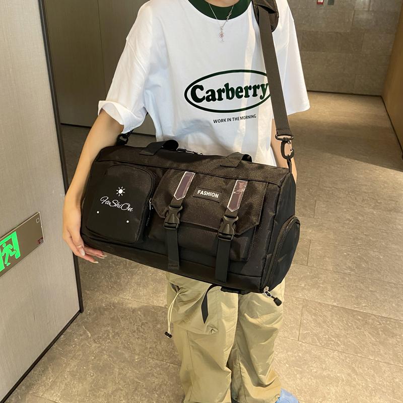 Большая вместительная портативная сумка-мессенджер, дорожная водоотталкивающая сумка, унисекс, студенческая дорожная сумка через плечо