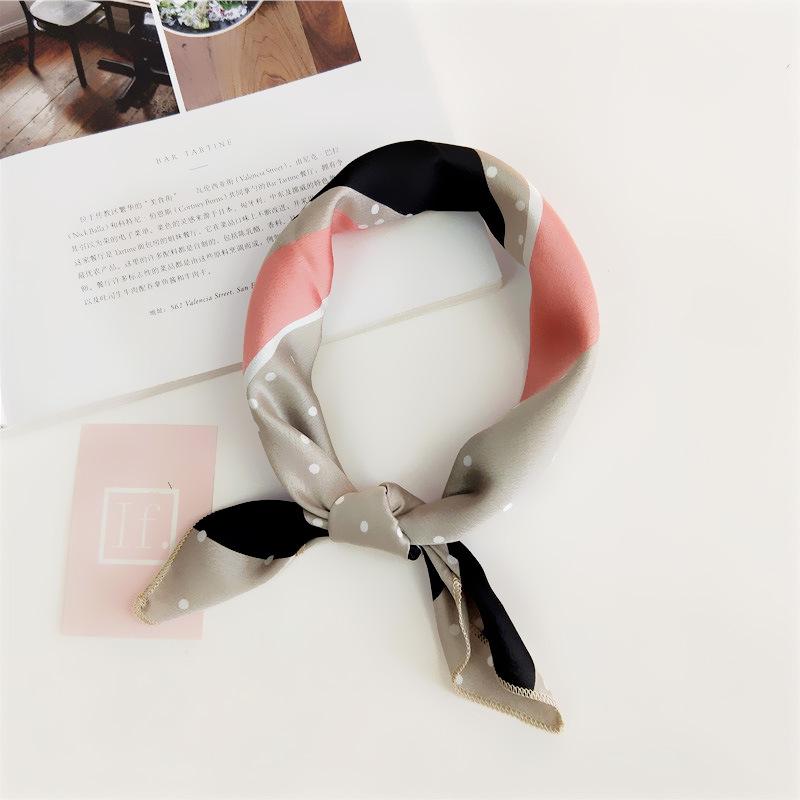 50 Spring/Summer New Small Scarf Small Square Scarf Women'S Professional Decoration Printed Professional Fashion Scarf
