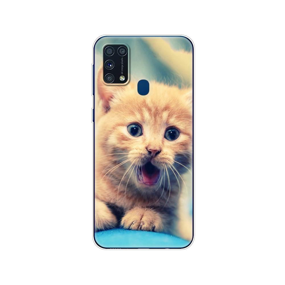 Чехол для Samsung M31, 6,4 дюйма, мягкий силиконовый чехол из ТПУ для Samsung Galaxy M31 M 31 SM-M315FZBVSER m315, задняя панель телефона, бампер, чехол