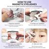 Reusable Magnetic Eyelashes with Applicator No Glue Needed DIY Lash Extensions