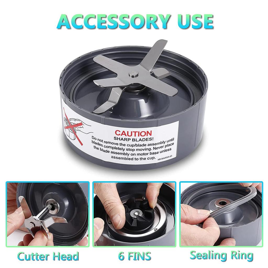 Запасные части для блендеров NutriBullet 600 Вт/900 Вт/PRO - лезвие экстрактора и огромные чашки объемом 32 унции и огромные чашки объемом 24 унции