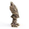 Small Creative Craft Eagle Statue Miniature Sculpture Crafts Ornament Vintage Copper Bird Figurine for Interior Home Desk Decor