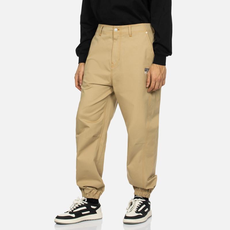 EVISU Casual Pants Men's Apricot Moderate Cuffed Pants 2ESHTM4PO7044FFCT