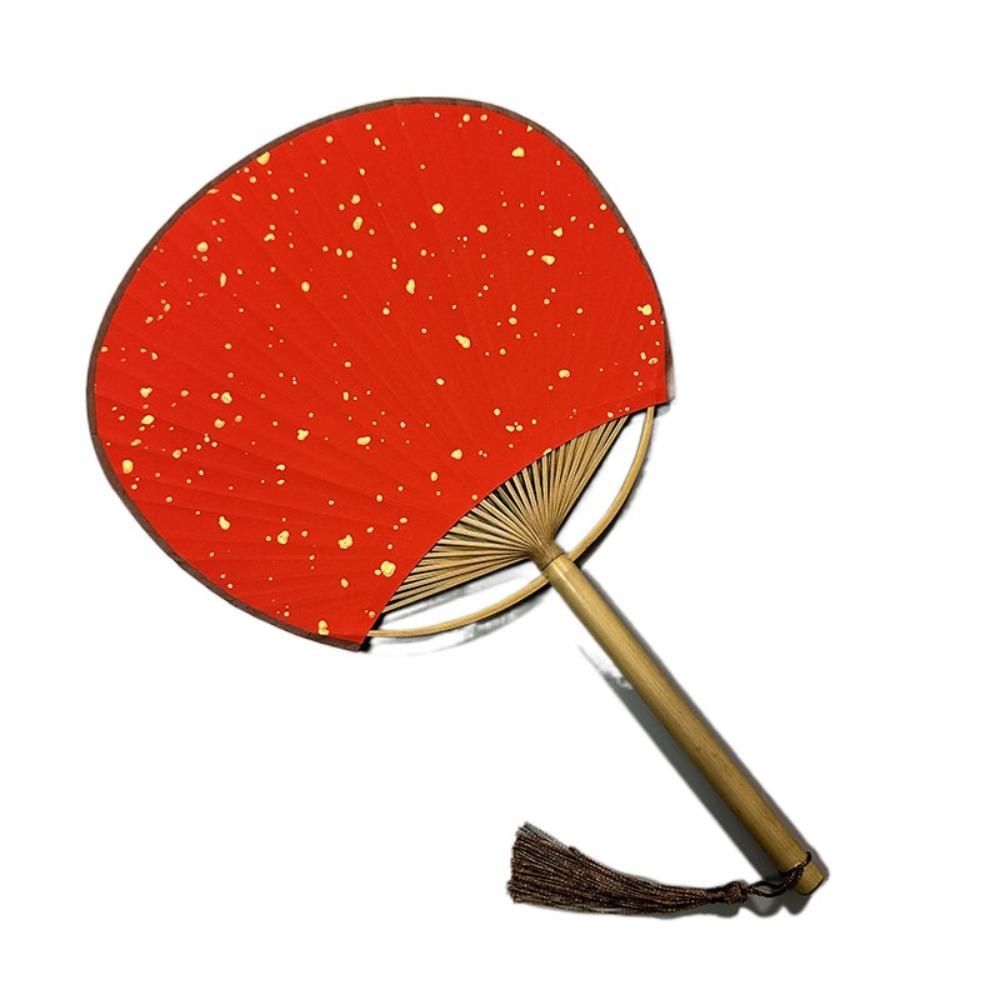 Бумажный пустой веер, винтажный китайский веер, классический расписанный вручную веер с каллиграфией