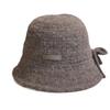 New Autumn and Winter Bow Knitted Fisherman Hat for Women Fashionable and Versatile Face Showing Small Slit Ear Protection Hat Basin Hat Cold Hat