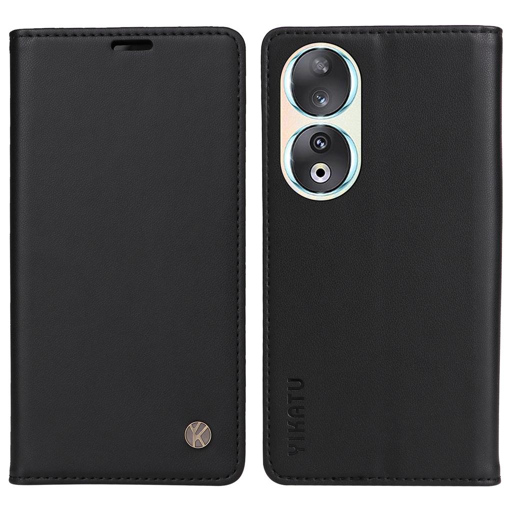 YIKATU YK-001 For Honor 90 Case Stand Leather Phone Cover Strong Magnetic Closure