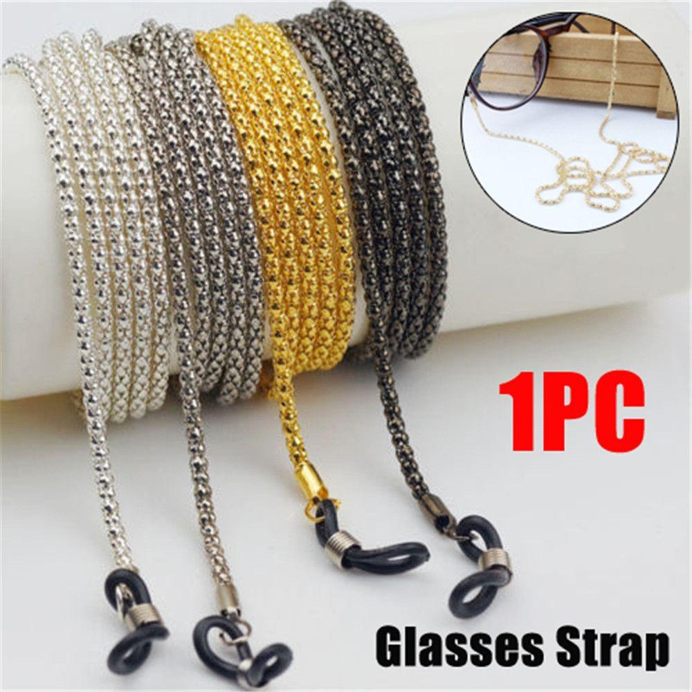 Colors Fashion Unisex Non-slip Sunglasses Strap Metal Lanyard Spectacles Cord Reading Glasses Chain