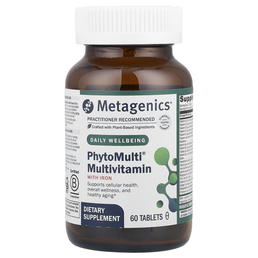 Metagenics, PhytoMulti, с железом, 60 таблеток