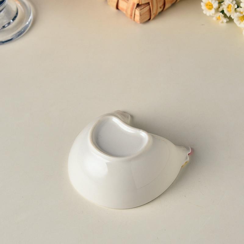 2pcs Ceramic Chicken Seasoning Dish, Household Storage Box, Mini Bowl