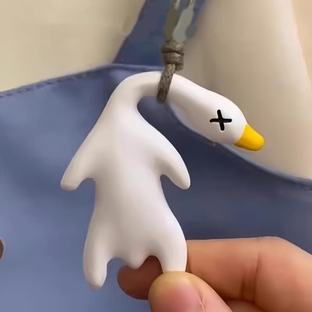 10 шт. Меняющие цвет на солнце украшения в виде жареной утки, креативное подвесное украшение для зеркала автомобиля для использования в помещении и на улице