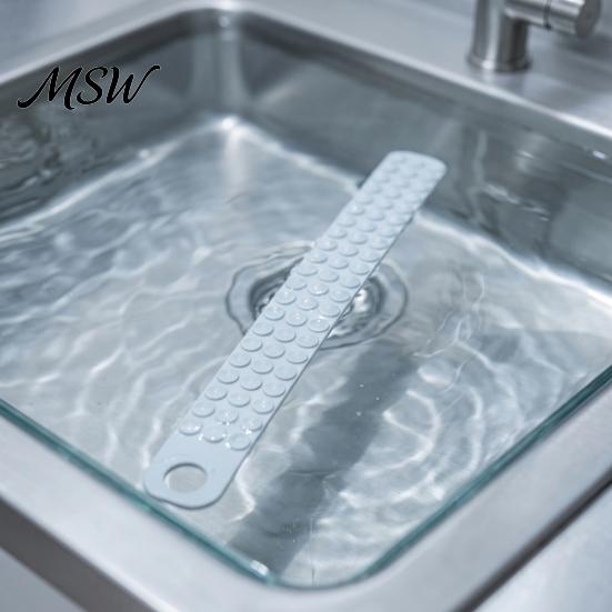 Kitchen Storage Hanging Tool Meat Thawing Belt, Silicone Sink Fixator Belt with Super Suction, Longer Outdoor Icing Assistant Faster Safer Defrosting