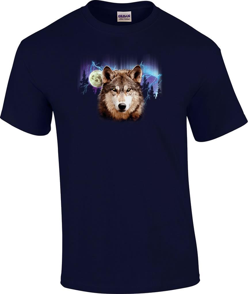 Wolf Lightning Moon Wolves T-Shirt