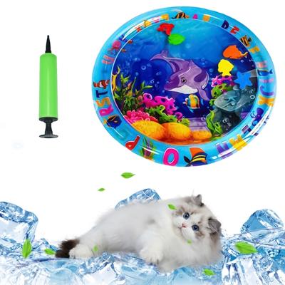 Водный сенсорный игровой коврик для кошек Охлаждающий коврик для кошек собак Лежанка Кровать Водяная кровать Диван для использования в помещении