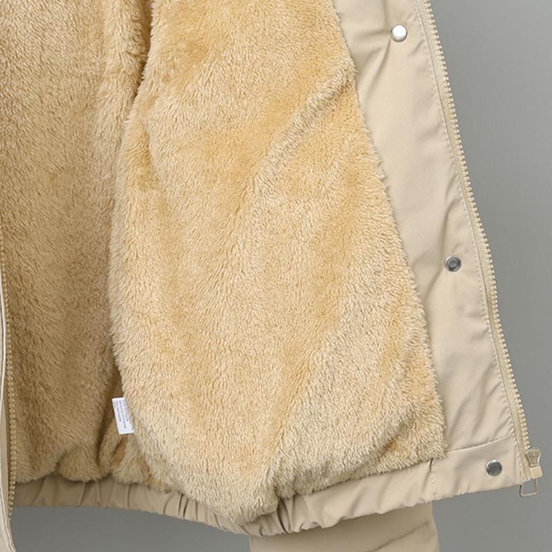 Модное зимнее пальто женское короткое парки с капюшоном воротник из искусственного меха свободное толстое теплое женские куртки