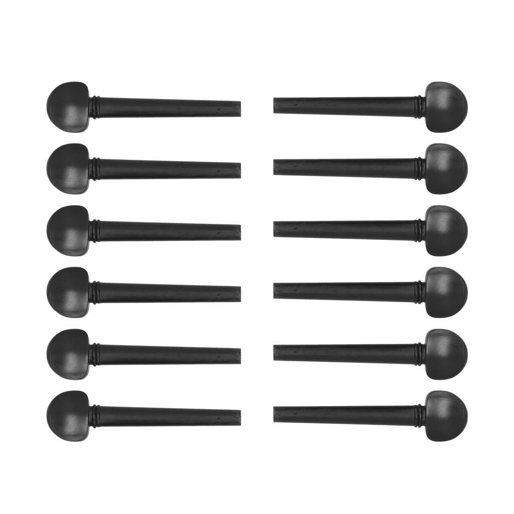 12 шт., колышки из черного дерева, 8,7 см, деревянные аксессуары для настройки, сменные аксессуары с рыбьим глазом для скрипки с удом