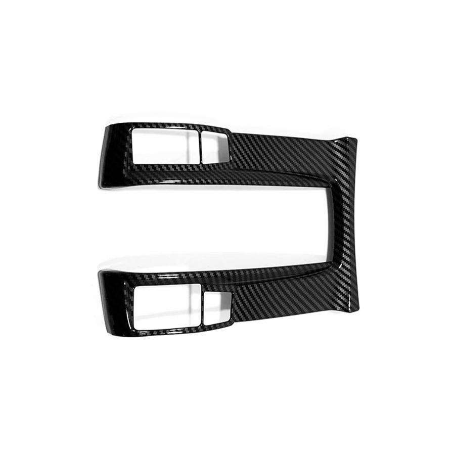 Carbon Fiber Style Console Gear Shift Panel Frame Trim Cover For Honda Civic 2016-2020