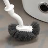 Toilet Brush Set with Holder Ergonomic Long Handle Deep Cleaning Toilet Brush Quick Assembly Bathroom Tool