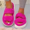 2024 Shoes for Women Open Toe Women's Slippers Home Warm Slippers Women Round Toe Flat with Plus Size Shoes Female Zapatos Mujer