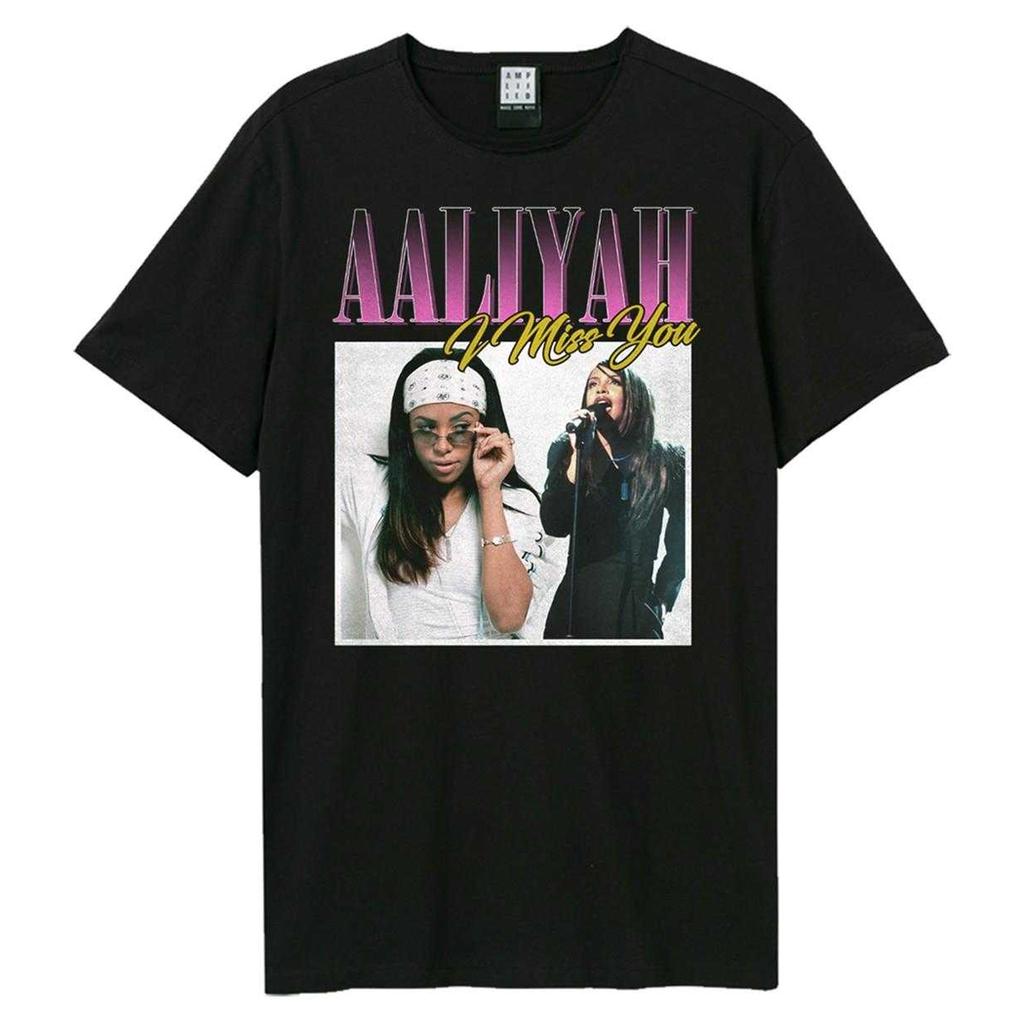 Amplified Unisex Adult I Miss You Aaliyah T-Shirt