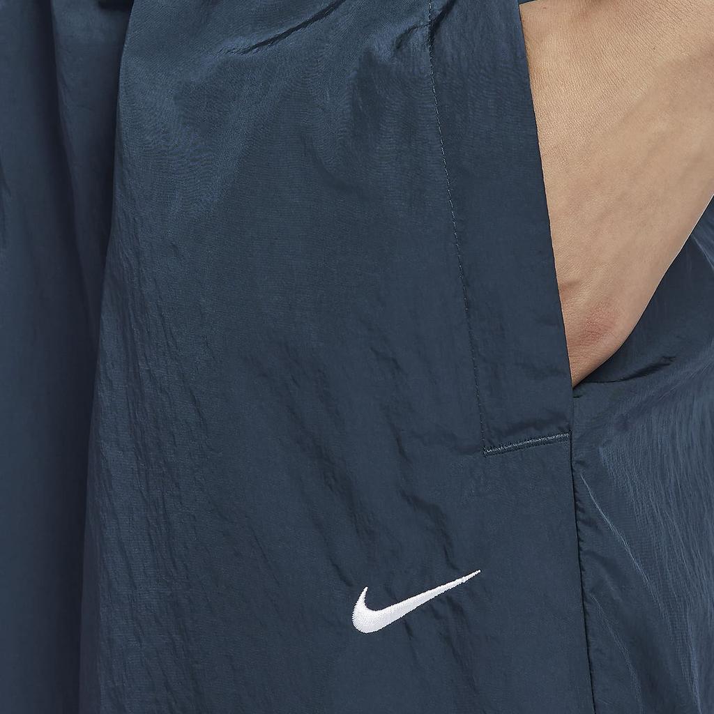 Nike Удобные спортивные брюки средней посадки с мягкими манжетами из трикотажа, женские, темно-синие, FV7669-478