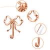 Metal Bow Shape Wall Hooks Decorative Key Bag Hanging Hook Load-bearing Towel Hat Jacket Key Holder for Home Decor