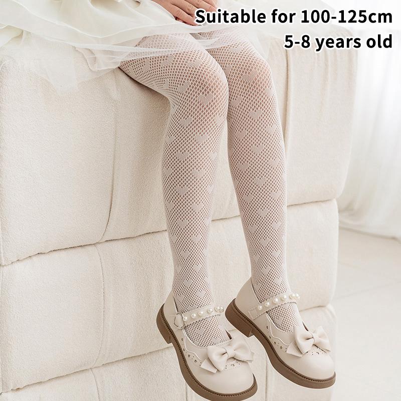 Летняя Мода Девочки Колготки Нейлон Дышащая Сетка Белый Черный Детские Колготки Принцессы Эластичность Леггинсы Для 3-12 Лет